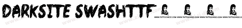 Darksite Swashttf字体转换